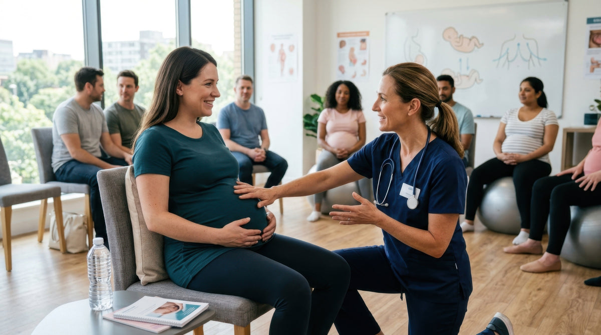 pregnancy yoga group 