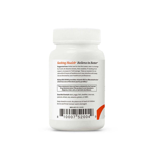 Supplement bottle with label on a white background