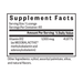 Supplement facts label for vitamin B12 lozenges on a white background