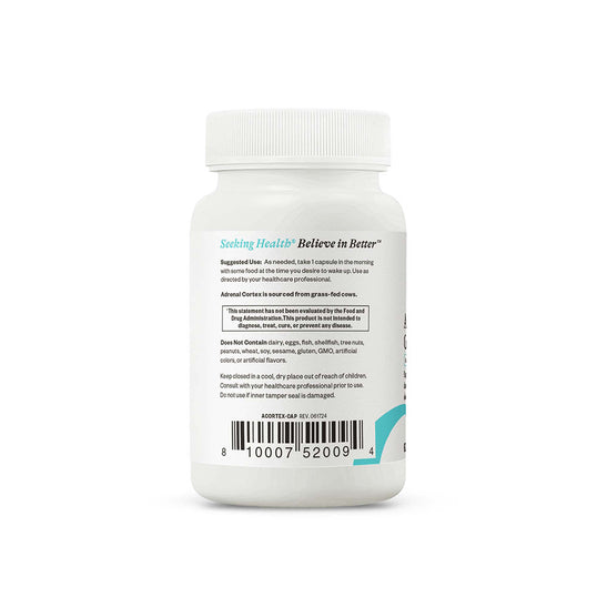Back side of supplement label 