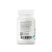 Back label of a supplement bottle on a white background