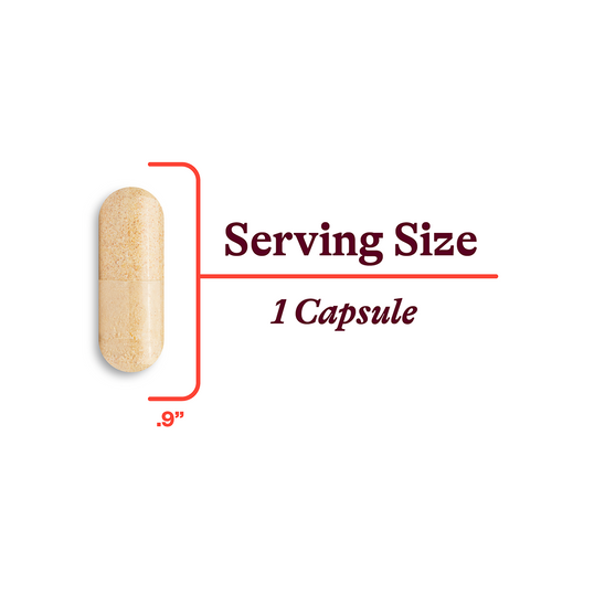 image of capsule size .9" inches 