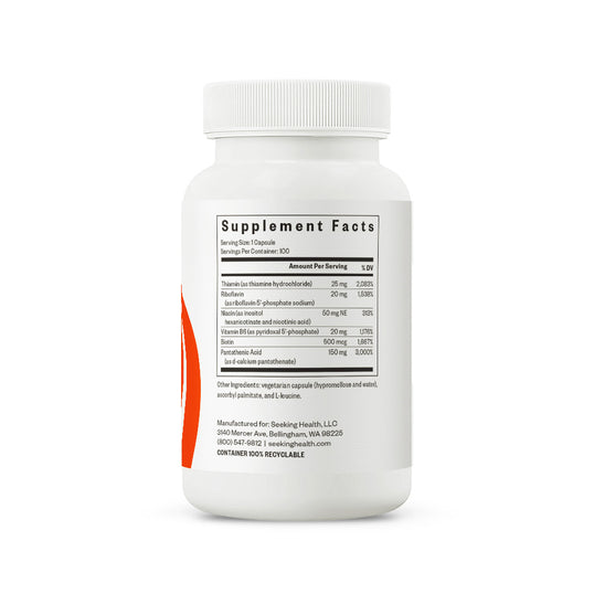 Back of supplement bottle 