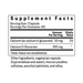 Supplement facts label for calcium d-glucarate on a white background