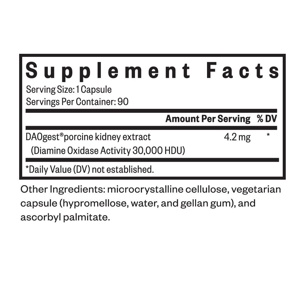 Histamine Digest DAO Supplement Bottle