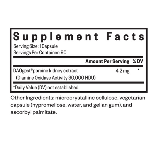 Histamine Digest DAO Supplement Bottle