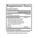 image of supplement facts of Dopamine Nutrients