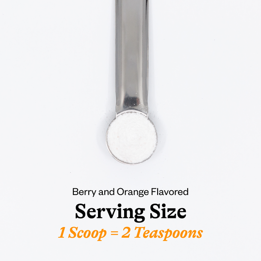 image of serving size 1 scoop = 2 teaspoons 