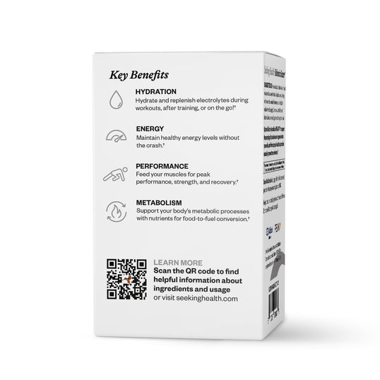 Optimal Electrolyte - Unflavored stick pack Key Benefits graphics