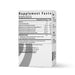 Optimal Electrolyte - Unflavored stick pack back of box with nutrional facts on it 