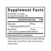 Energy nutrients supplement label 