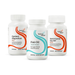 Three dietary supplement bottles from Seeking Health on a white background