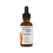 An amber glass dropper bottle with a black cap and a white label showing Supplement Facts, manufactured by Seeking Health, on a white background.
