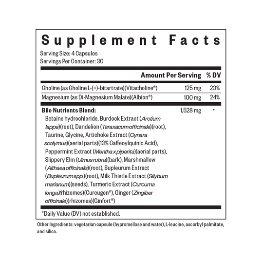Bile Nutrients (formerly Gallbladder Nutrients)