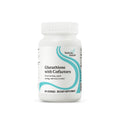 Supplement bottle labeled 'Glutathione with Cofactors' by Seeking Health on a white background