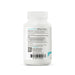 A white bottle of Seeking Healths Believe in Bene product shown from the back, featuring a white cap, a white background, and a detailed black text label with a barcode and teal accents.