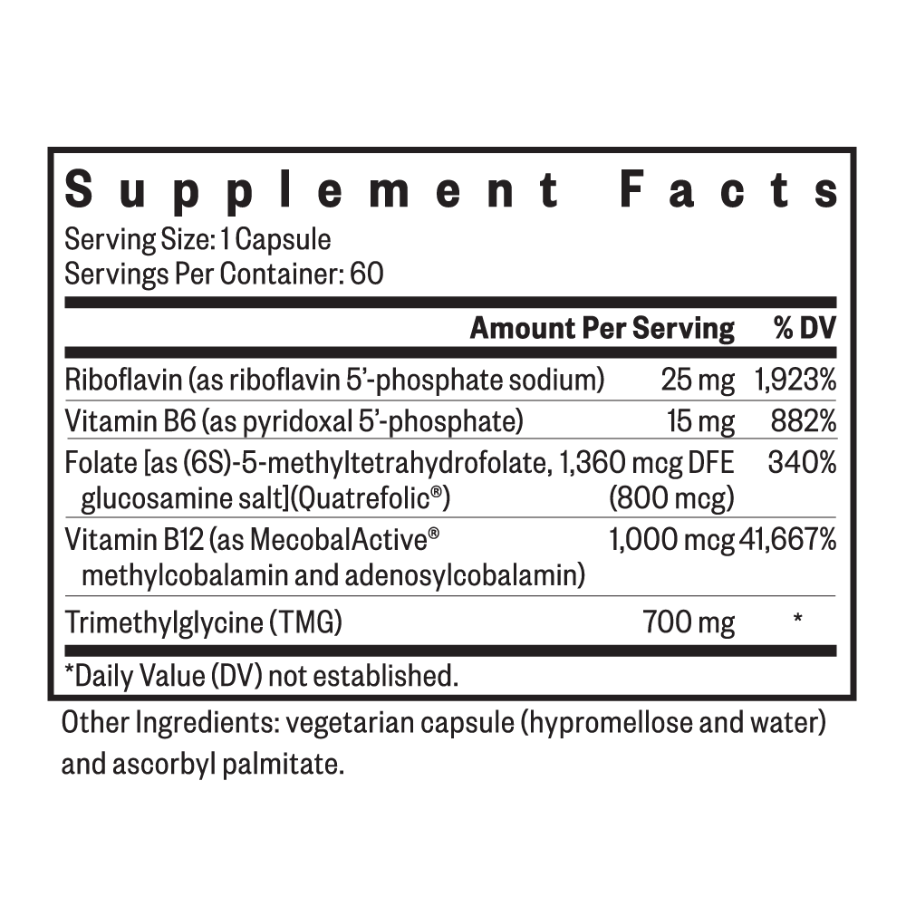 Homocysteine Nutrients — Seeking Health