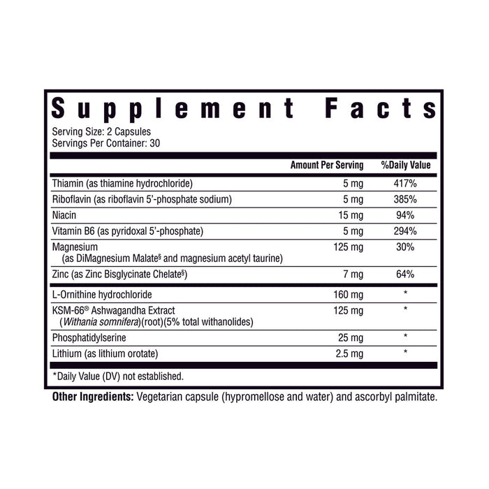 Optimal Sleep II Supplement Facts