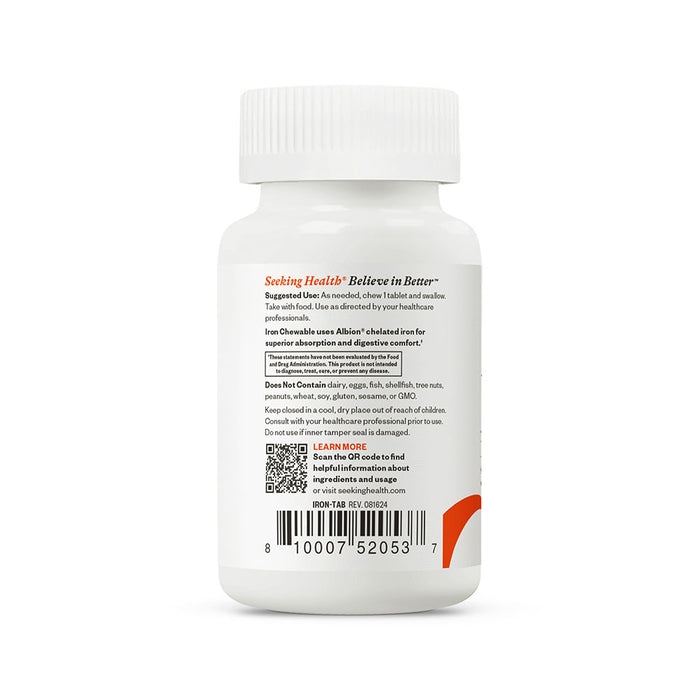 Chewable Iron Supplements | Iron Tablets | Seeking Health