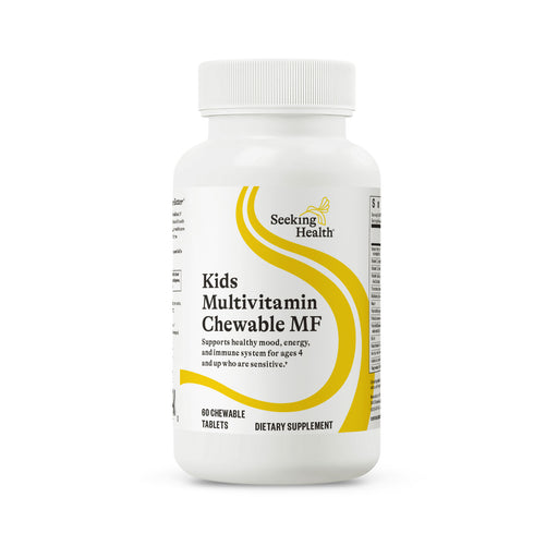 Seeking Health Kids Multivitamin Chewable MF bottle on a white background