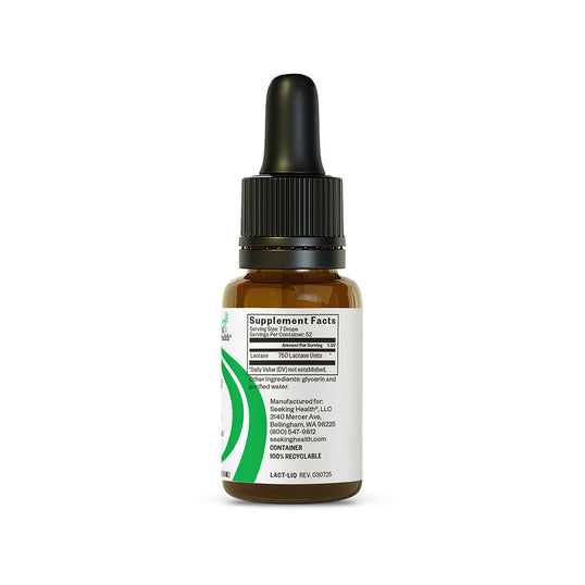 Bottle with dropper labeled 'Supplement Facts' on a white background