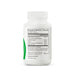 A white plastic bottle of liver nutrients supplement with a ribbed white cap, showing the Supplement Facts label on a clean white background.