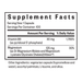 Magnesium Plus Supplement facts 