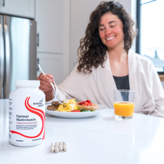 Image of woman eating at table 