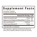A supplement facts label showing a supplement container's supplement information, including serving size, servings per container, and amounts per serving of Vitamin C, Magnesium, and D-Chiro-Inositol.