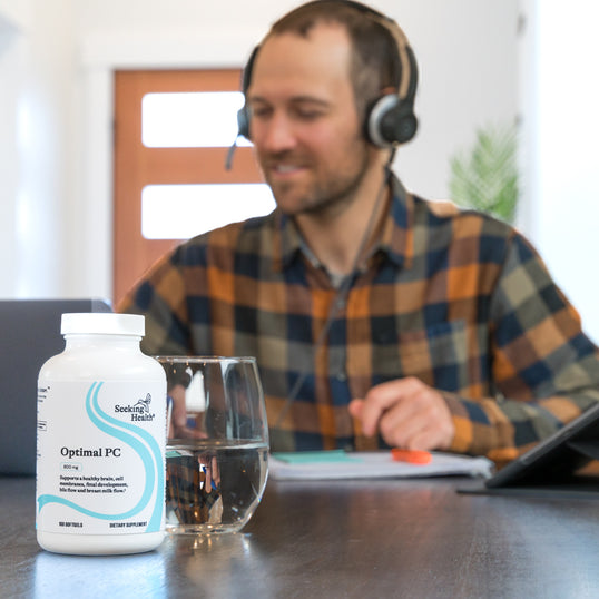 Image of man working at desk 