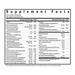 Optimal Prenatal Supplement facts 