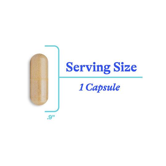 Serotonin Nutrients serving size 1 capsule - 0.9"