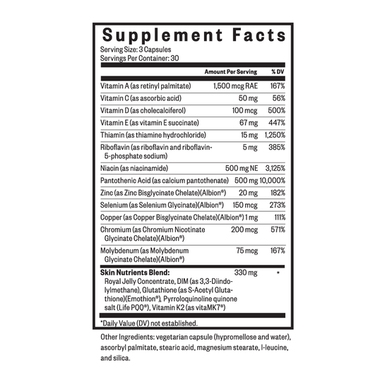 Skin Nutrients by Seeking health 