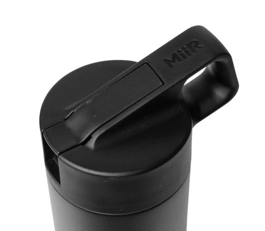 Close up of water bottle lid 