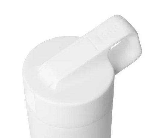 Top of white water bottle 