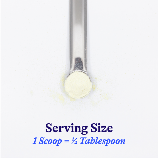 Vitamin C Plus serving size 1 scoop = 1/2 tablespoon 