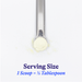 Vitamin C Plus serving size 1 scoop = 1/2 tablespoon 