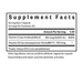 Supplement facts label for a vitamin D and K2 supplement on a white background