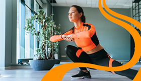 Image of woman stretching 