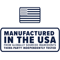 Manufactured in the USA from globally sourced ingredients third-party independently tested
