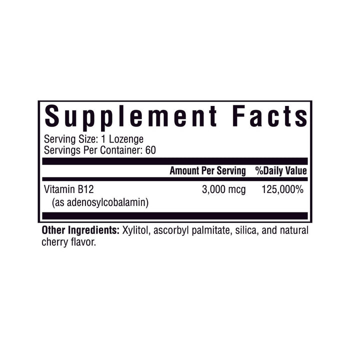 Adeno B12 Supplement Facts