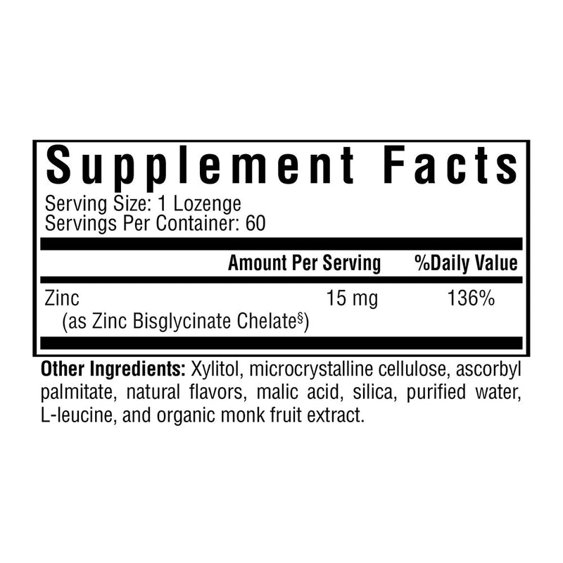 Zinc Rfm High Quality Zinc Lozenge | Seeking Health™